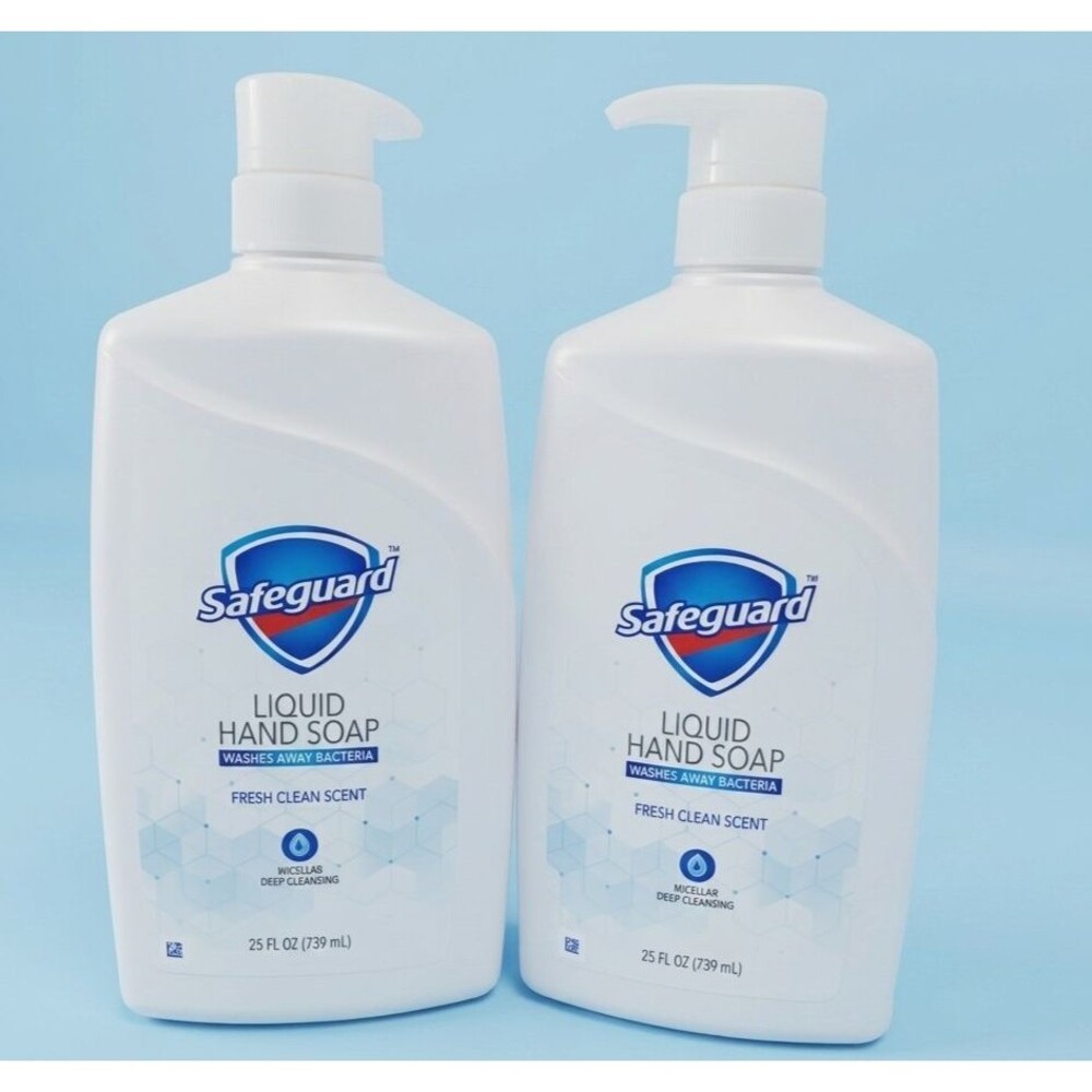 Safeguard Hand Soap Fresh Clean Scent Micellar Deep Cleansing 25 oz lot of 2